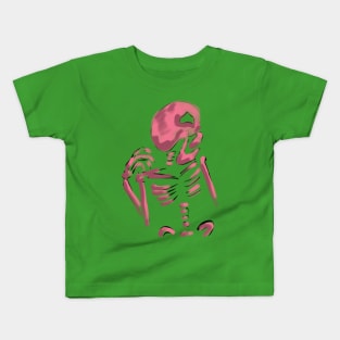 Pink skeleton Kids T-Shirt